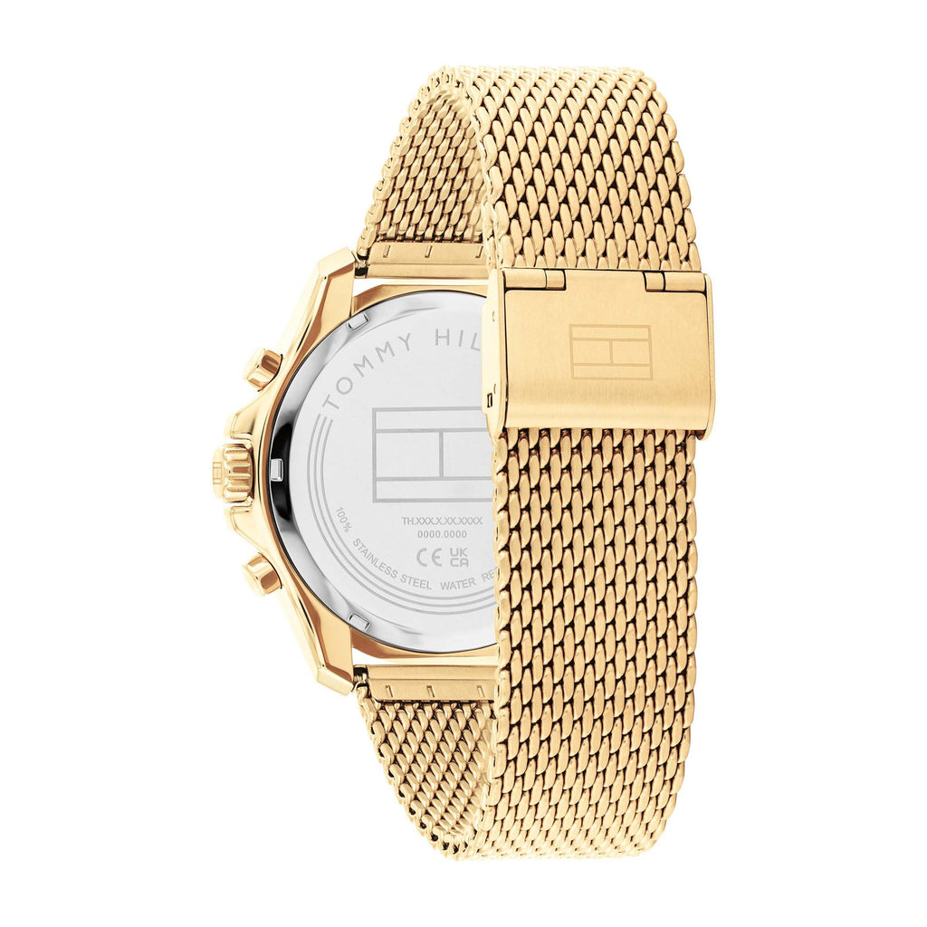 Tommy Hilfiger 'Jordan' Multi-Function Gold Mesh Watch 17920