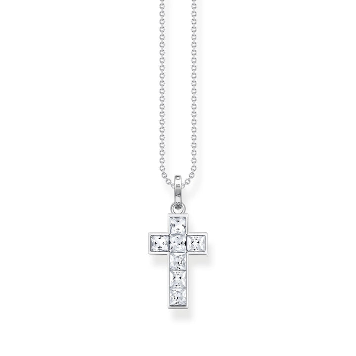 Thomas Sabo White Cubic Zirconia Heritage Cross Pendant KE21