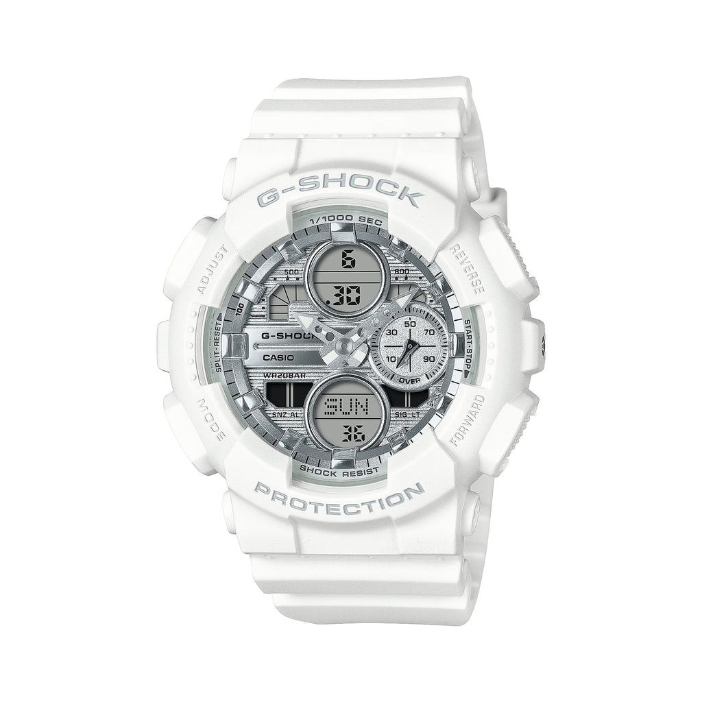 Casio G-Shock White & Silver Digital Watch GYMS140VA-7A