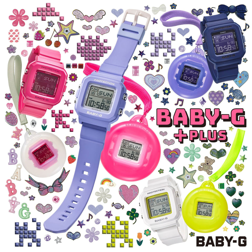 Casio Baby-G Plus Digital Watch & Case Holder Set BGD10K-4D