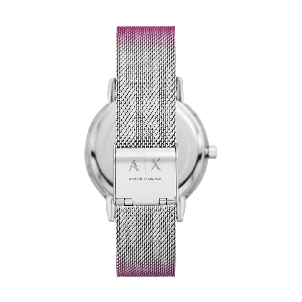 Armani Exchange 'Lola' Pink Mesh Analogue Watch AX5616