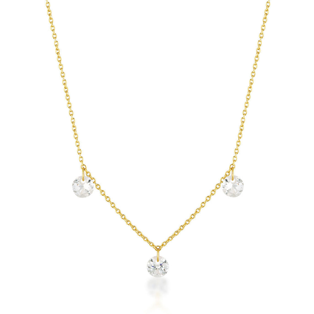 Georgini Mirage Ethereal Cubic Zirconia Necklet IP1165G