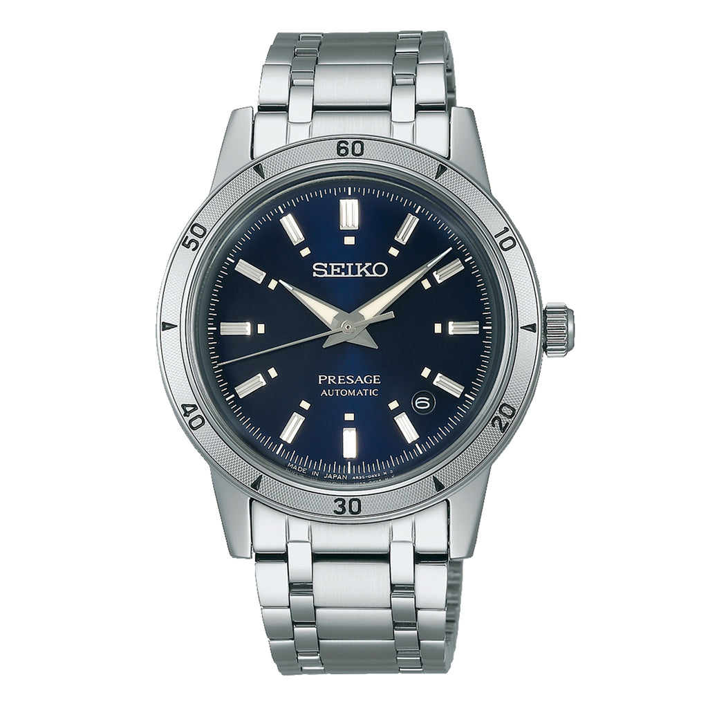 Seiko Presage Automatic Stainless Steel Navy Blue Dial Watch