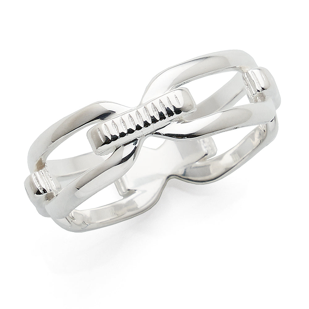 Sterling Silver Large Open Link Ring