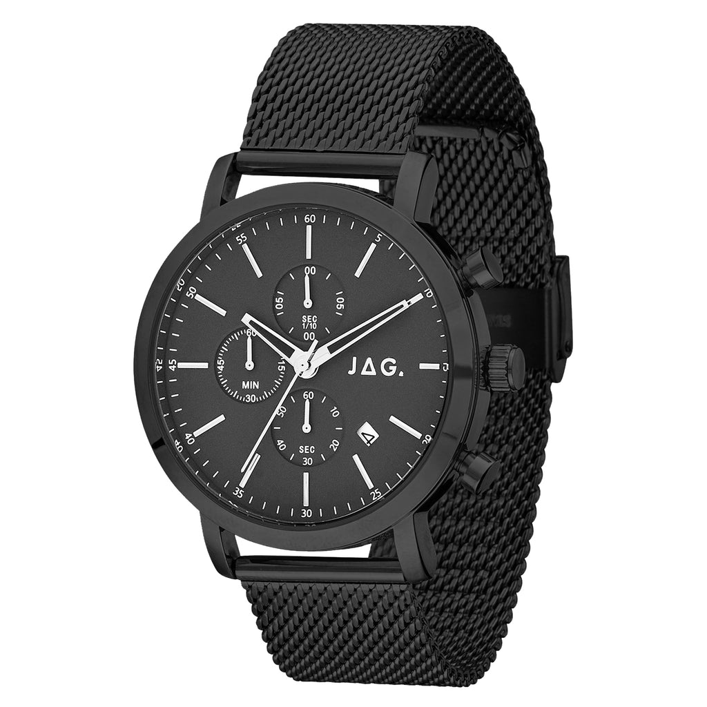 Jag Chronograph Cabarita Black Stainless Steel Watch J2832A