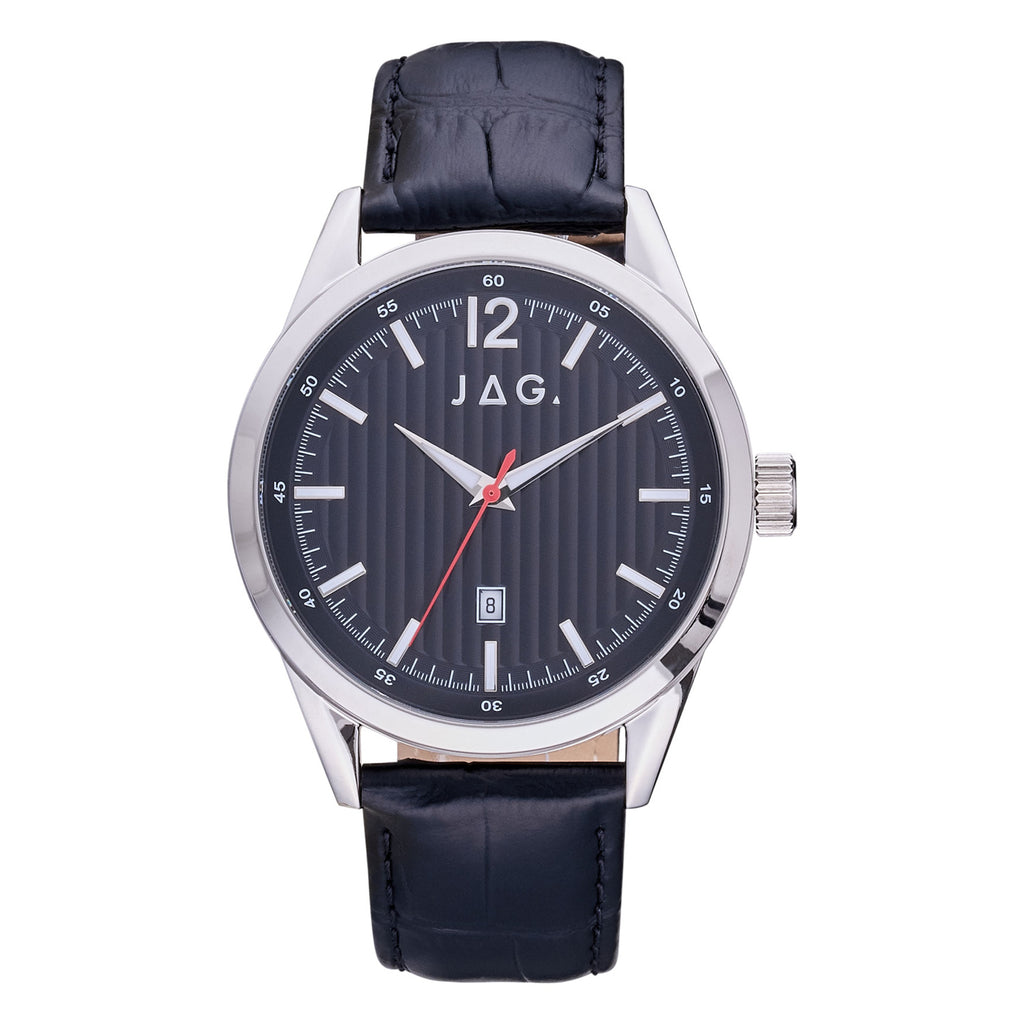 Jag Colo Black Leather Strap Watch J2836