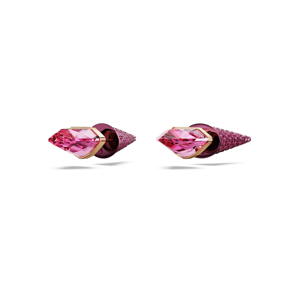 Swarovski Lucent Pink Crystal Spike Stud Earrings 5680712