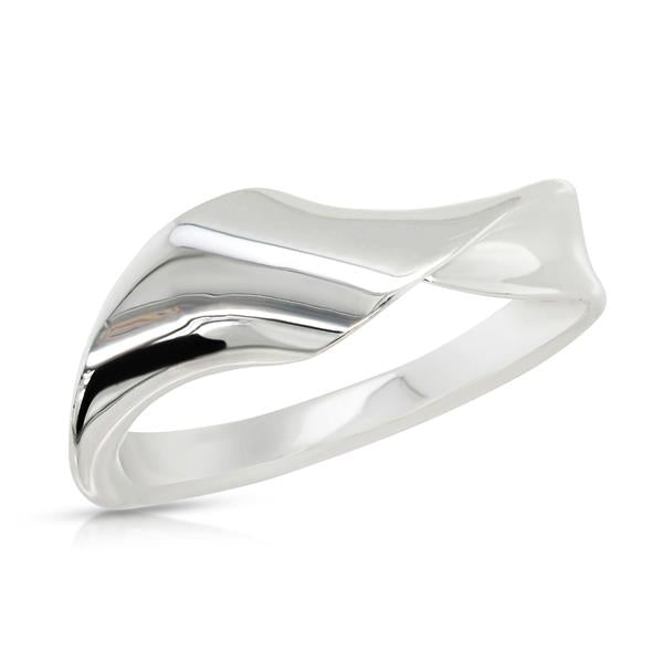 Sterling Silver Flat Twist Ring