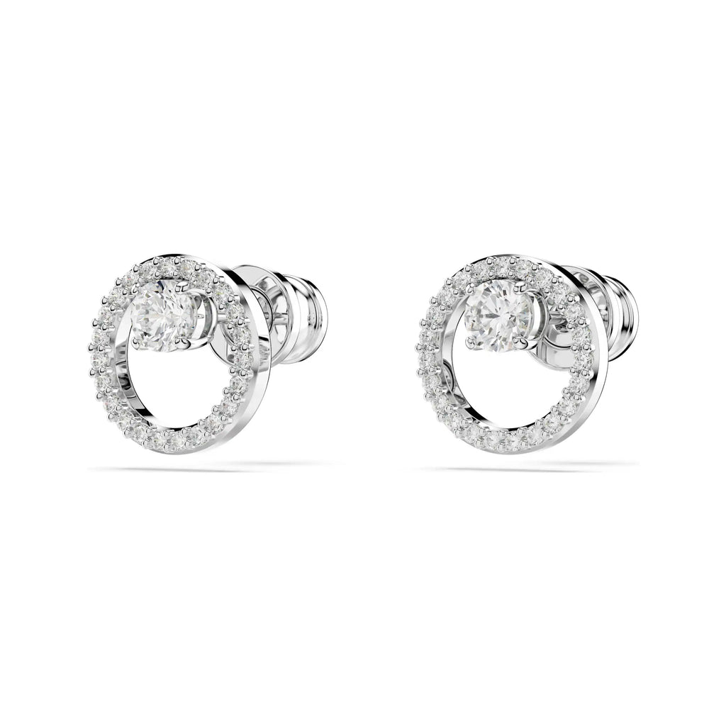 Swarovski Constella Pave Crystal Open Circle Stud Earrings 5