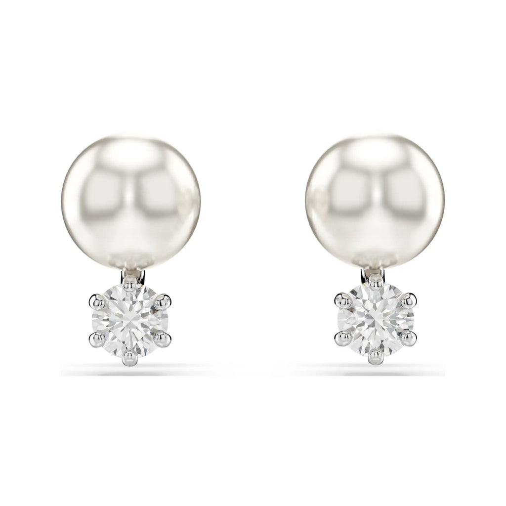 Swarovski Matrix Pearl & Crystal Stud Earrings 5694225