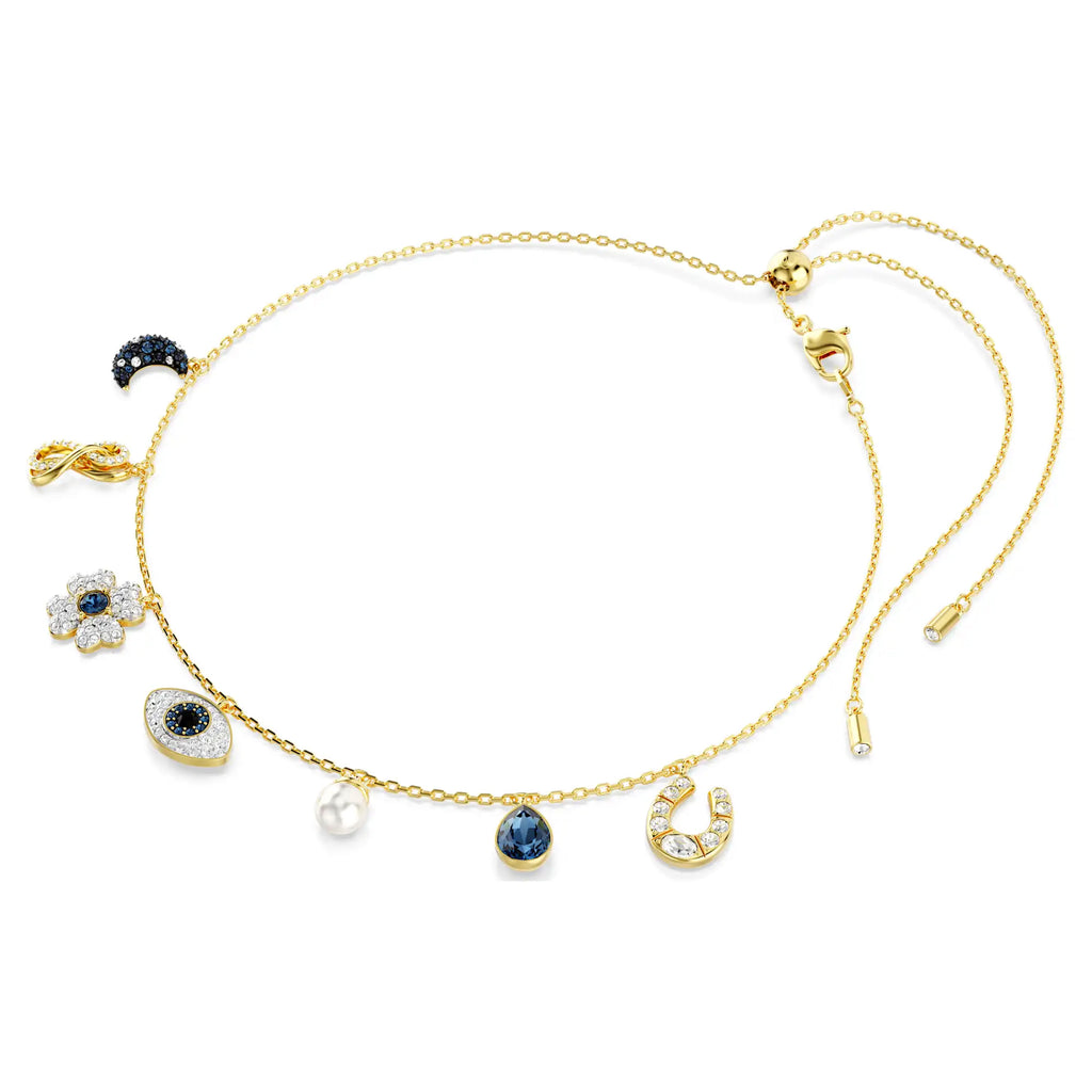 Swarovski Symbolica Gold Tone Crystal Charm Choker 5692164