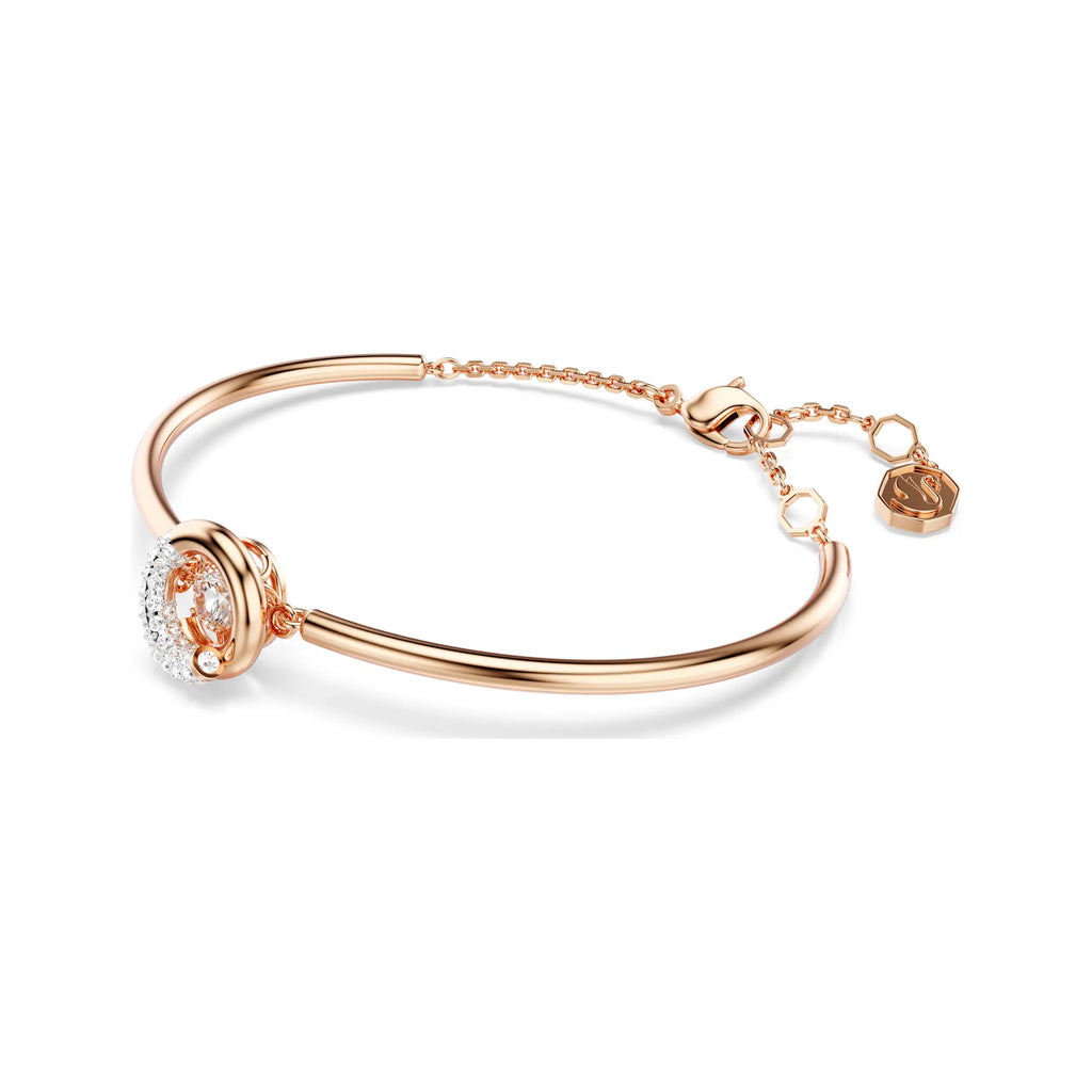 Swarovski Rose Tone Dextera Dancing Crystal Bangle 5692259