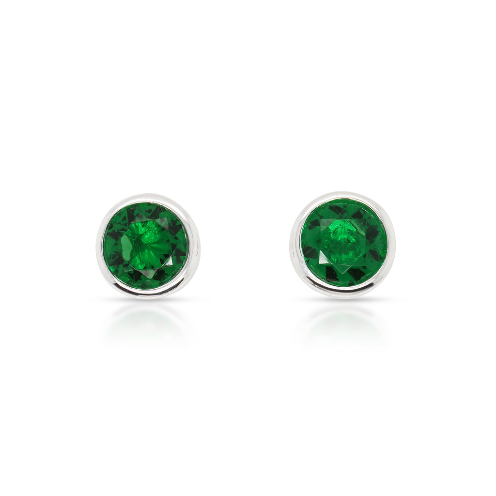 Sterling Silver Emerald-Colour Cubic Zirconia May Birthstone