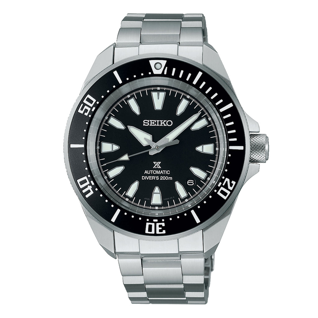 Seiko Prospex Automatic Stainless Steel Black Dial Diver Wat