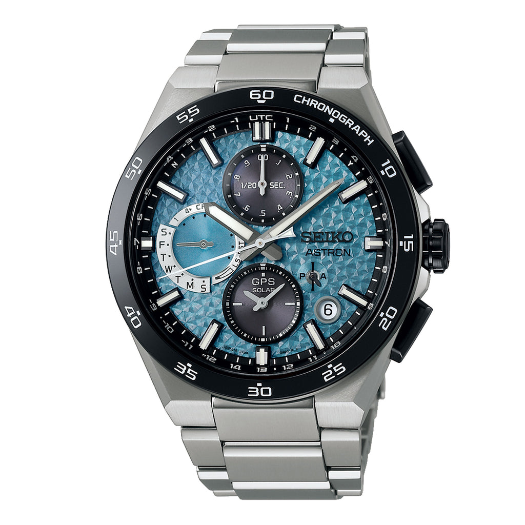 Seiko Astron Limited Edition Aqua Dial Titanium Sports Watch