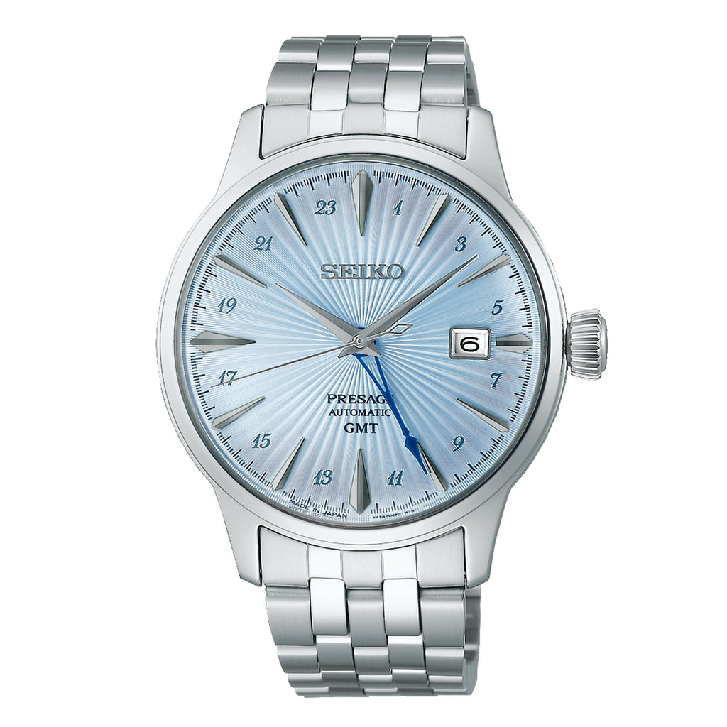 Seiko Presage Cocktail Time Aqua Dial Automatic Watch SSK037