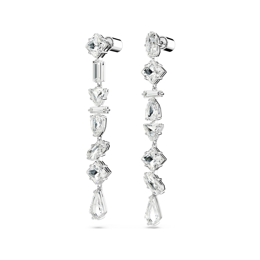 Swarovski Mesmera Mixed Cut Crystal Asymmetrical Drop Studs