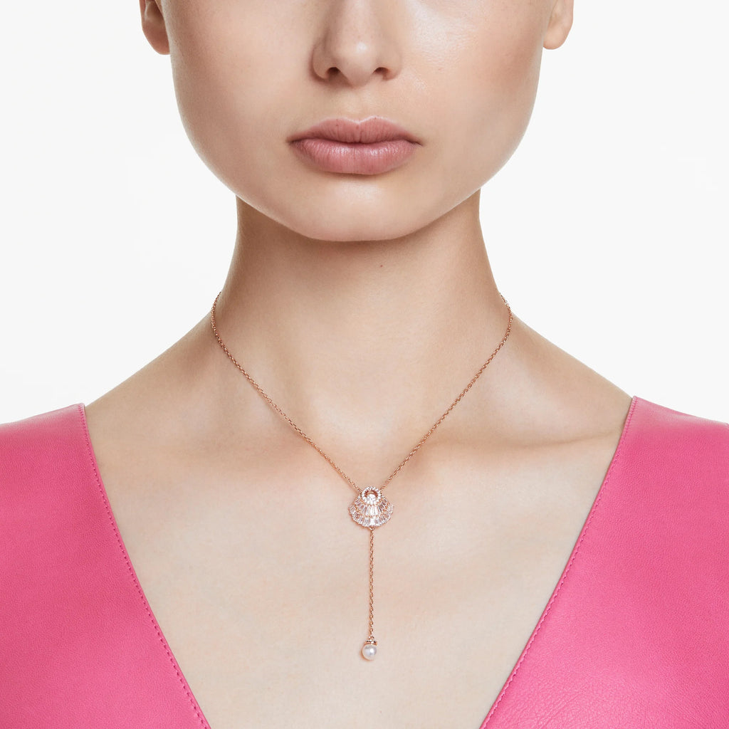 Swarovski Idyllia Rose Tone Pink Crystal 'Y' Necklet 5680299