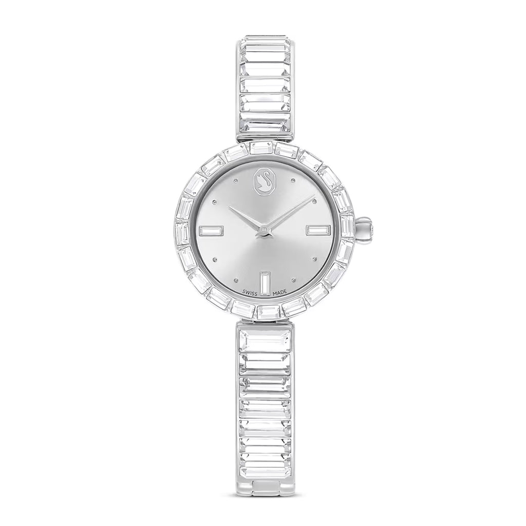 Swarovski 'Matrix' Stainless Steel Crystal Bangle Watch 5677