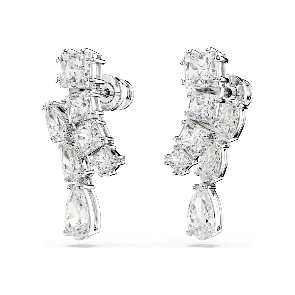 Swarovski Matrix Mixed Cut Crystal Drop Stud Earrings 570041