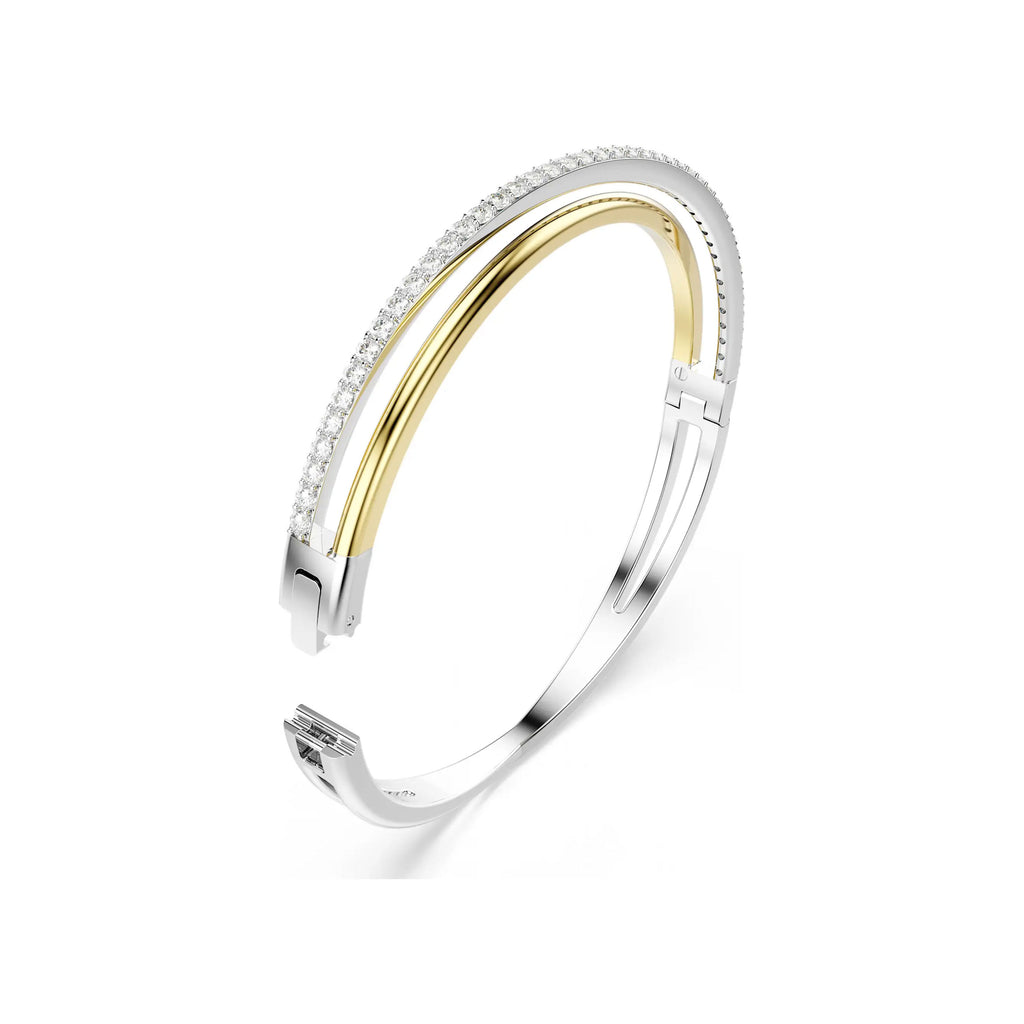 Swarovski Hyperbola 2-Tone Crystal Crossover Bangle 5689720