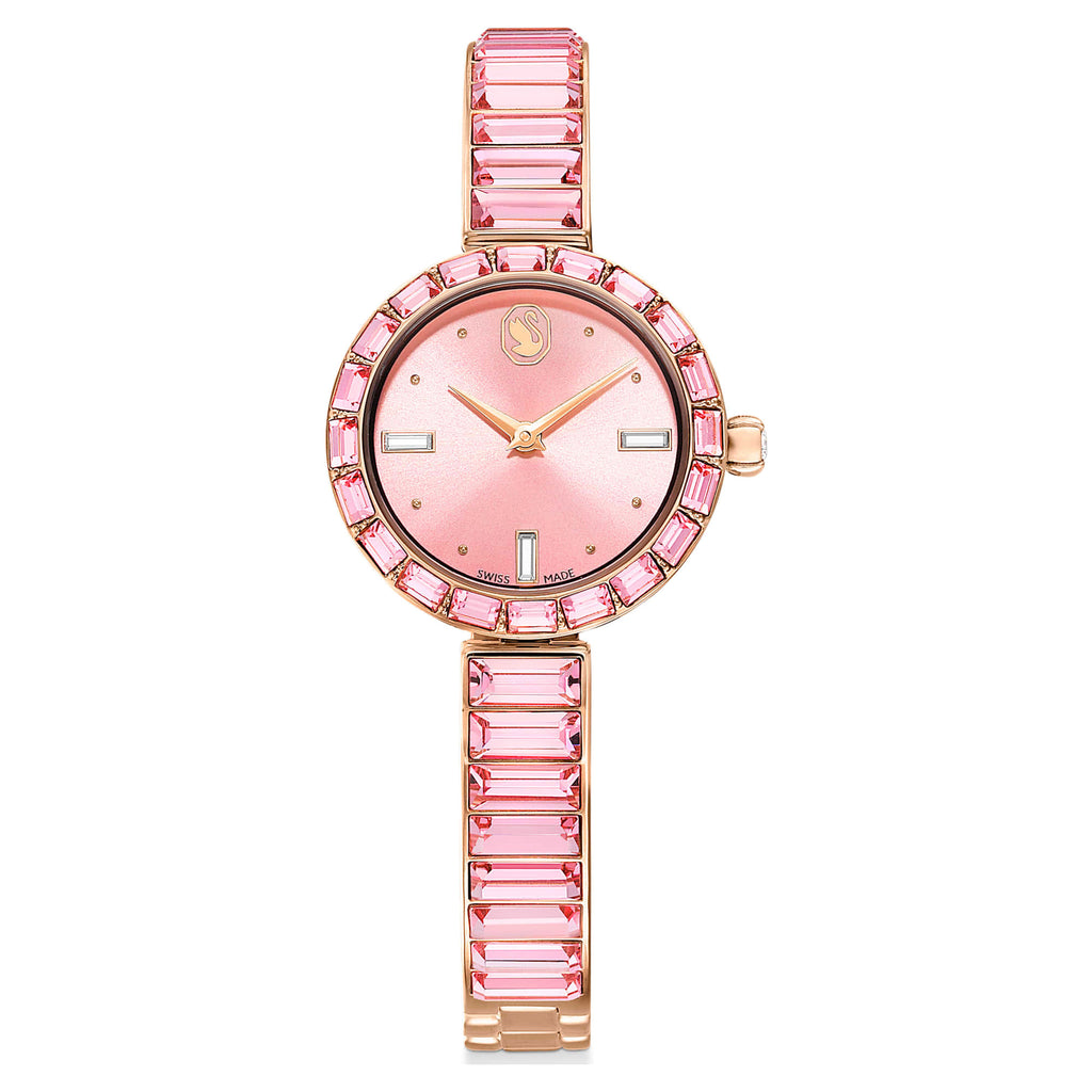 Swarovski Matrix Pink Crystal Bangle Watch 5679890