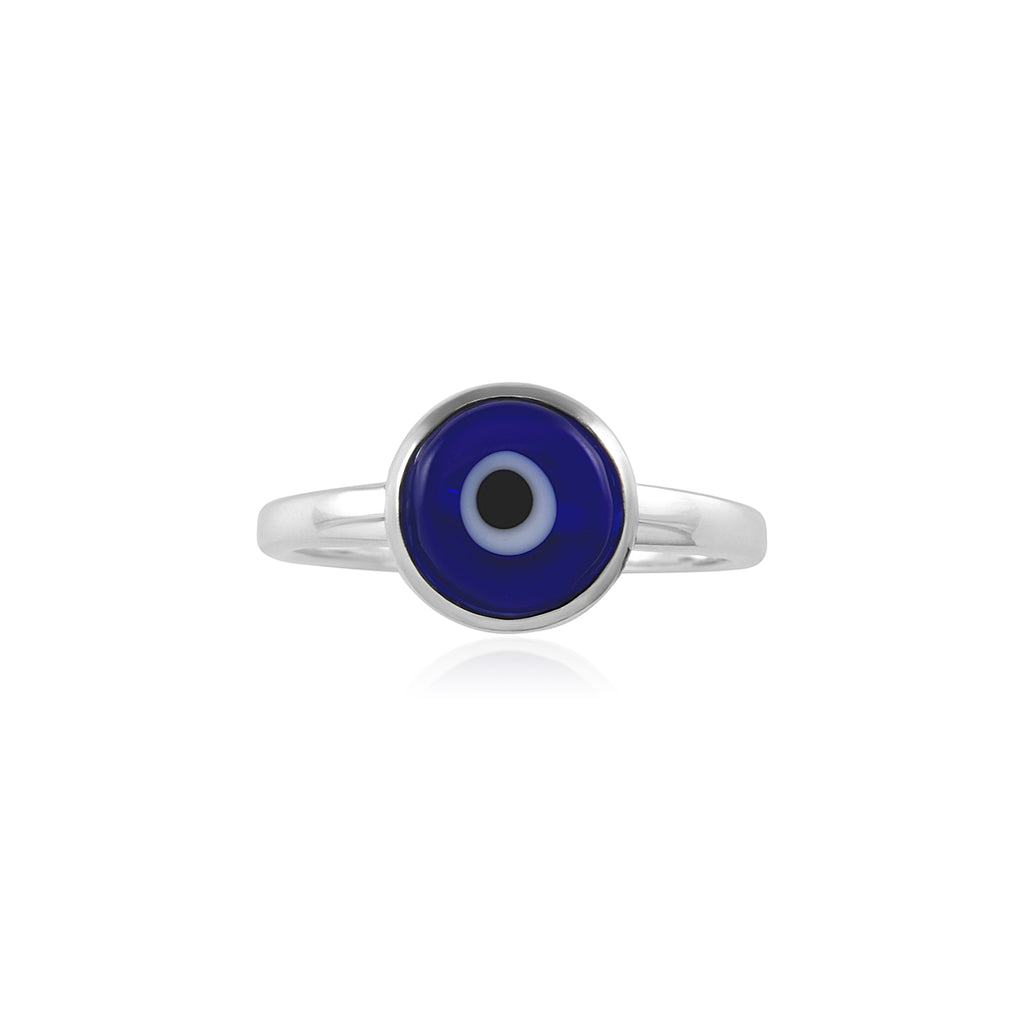 Von Treskow Sterling Silver Evil Eye Ring EYR02