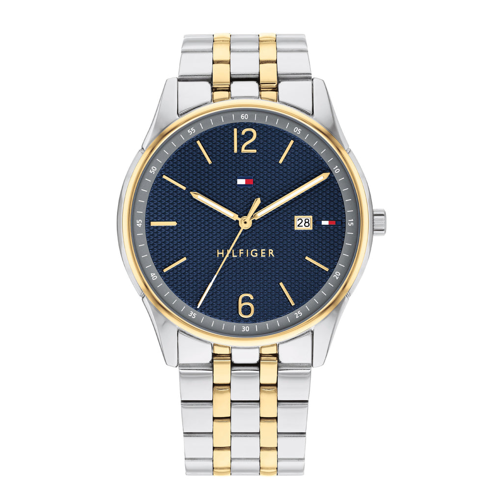 Tommy Hilfiger 2-Tone Navy Blue Dial Watch 1710437