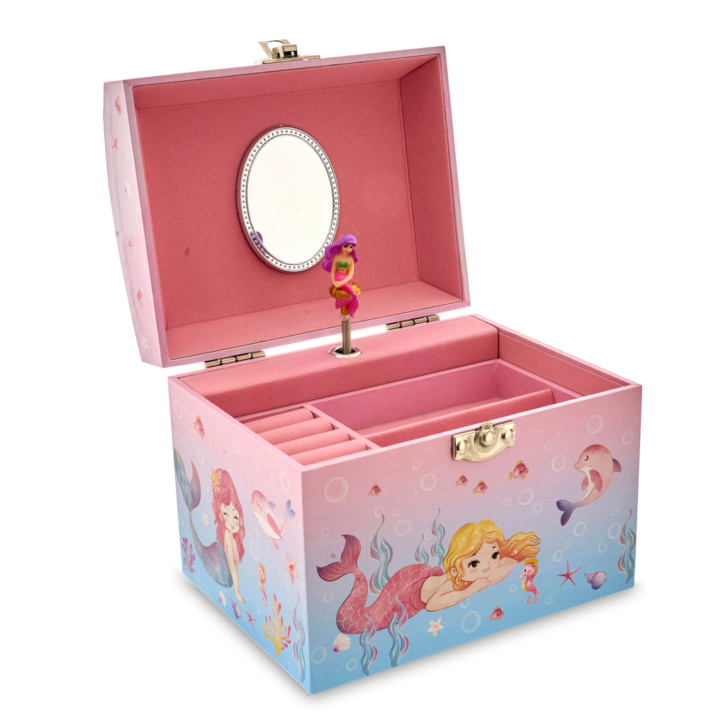 Mermaid Pearl Handle Musical Jewel Box