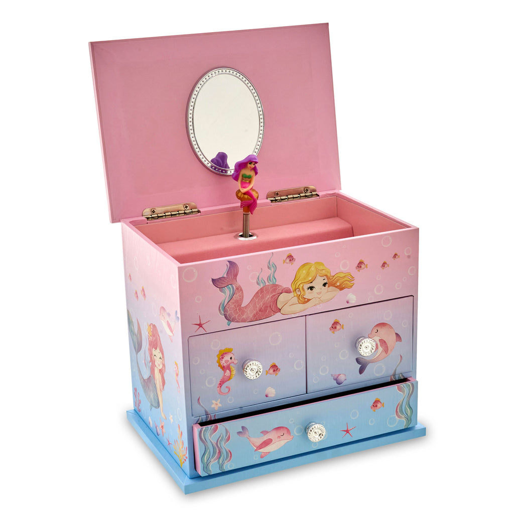 Mermaid 3-Drawer Musical Jewel Box