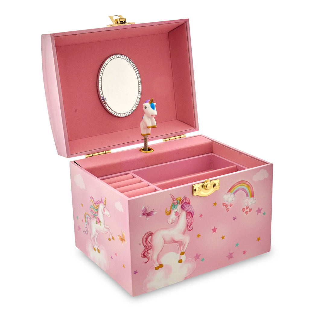 Unicorn Pearl Handle Musical Jewel Box