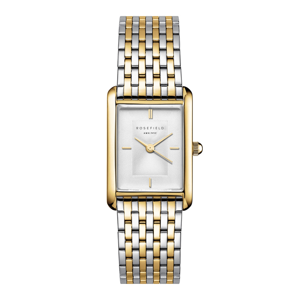 Rosefield Heirloom Rectangular Dial Duotone Watch HWDSG-H03