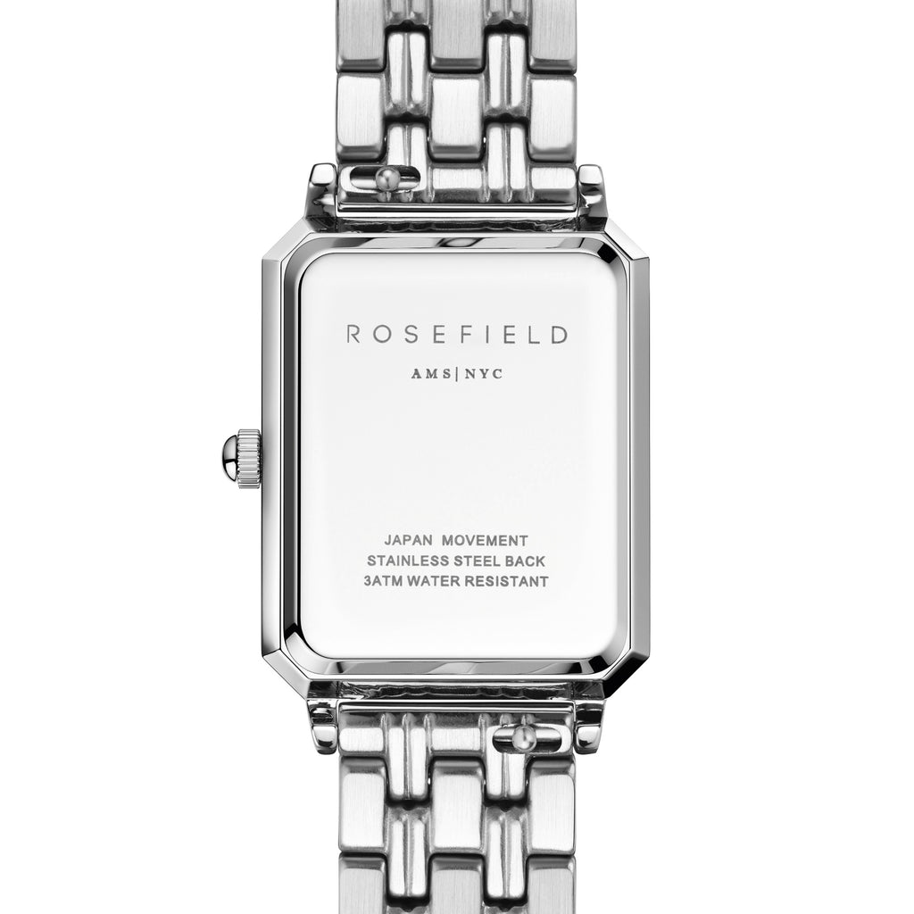 Rosefield Octagon XS Silver Tone Bracelet Watch OWGSS-O63