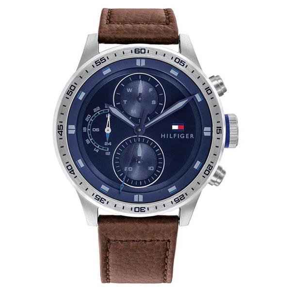 Tommy Hilfiger Trent Multi-function Brown Leather Watch 1791