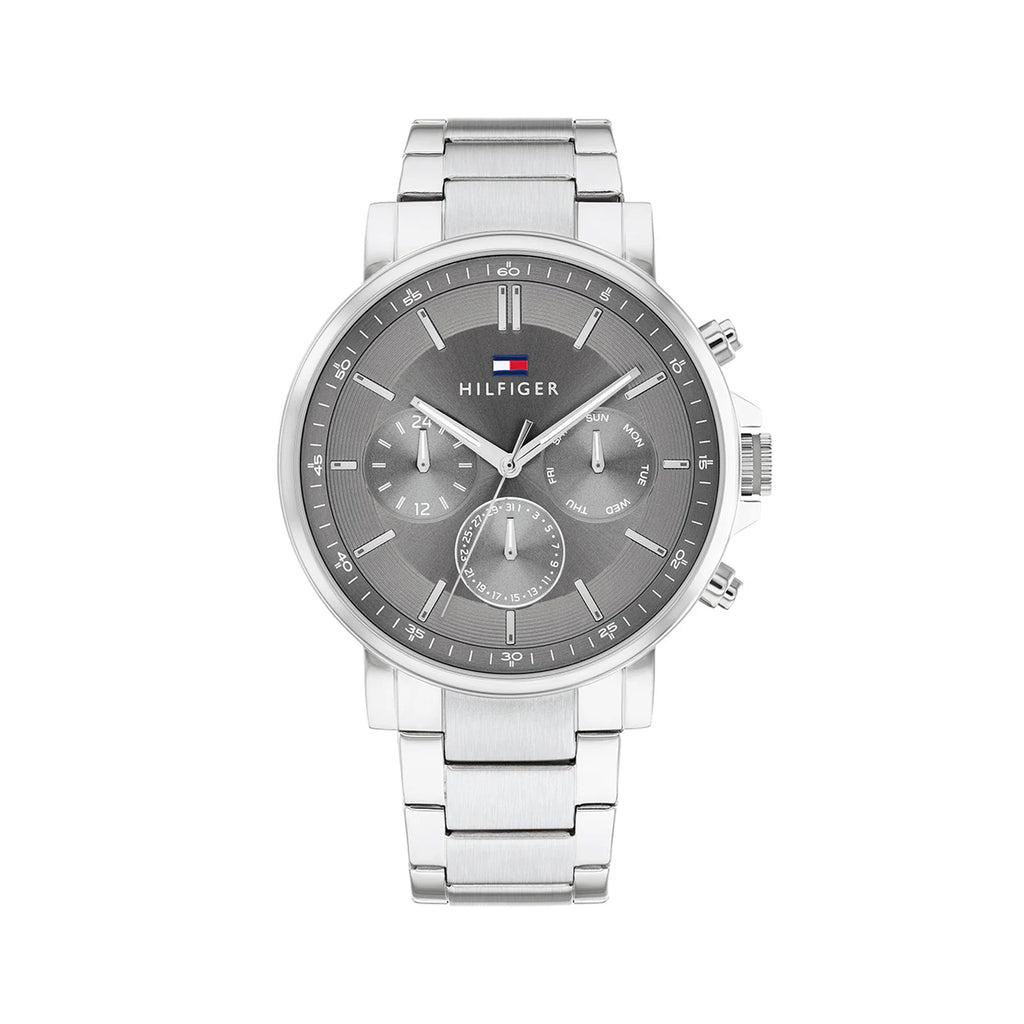 Tommy Hilfiger Tyson Multi-Function Grey Stainless Steel Wat