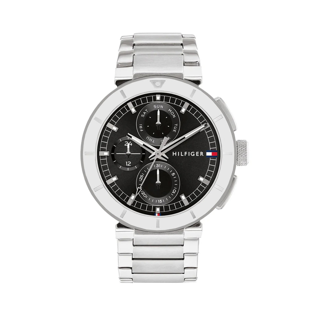 Tommy Hilfiger Lorenzo Multi-Function Black Dial Watch 17921