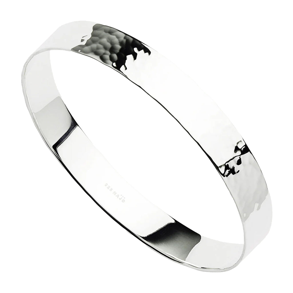 Najo Sterling Silver La Dolce Vita Beaten Bangle B7107-64