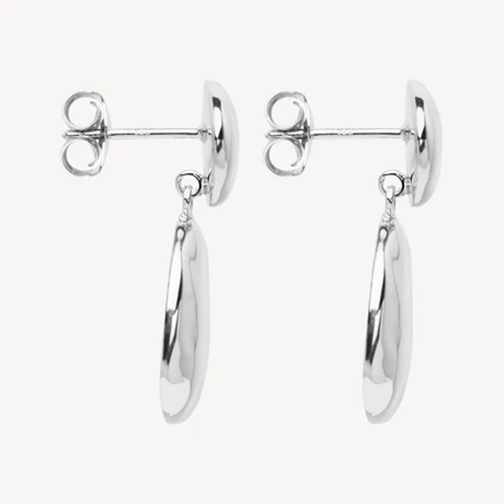 Najo Sterling Silver Double Pebblet Stud Earrings E7136