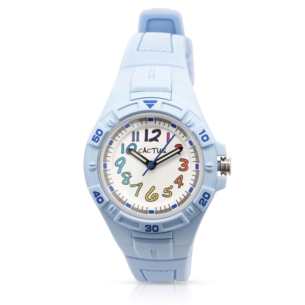 Cactus Blue Strap & Rainbow Dial Children's Watch CAC145M04