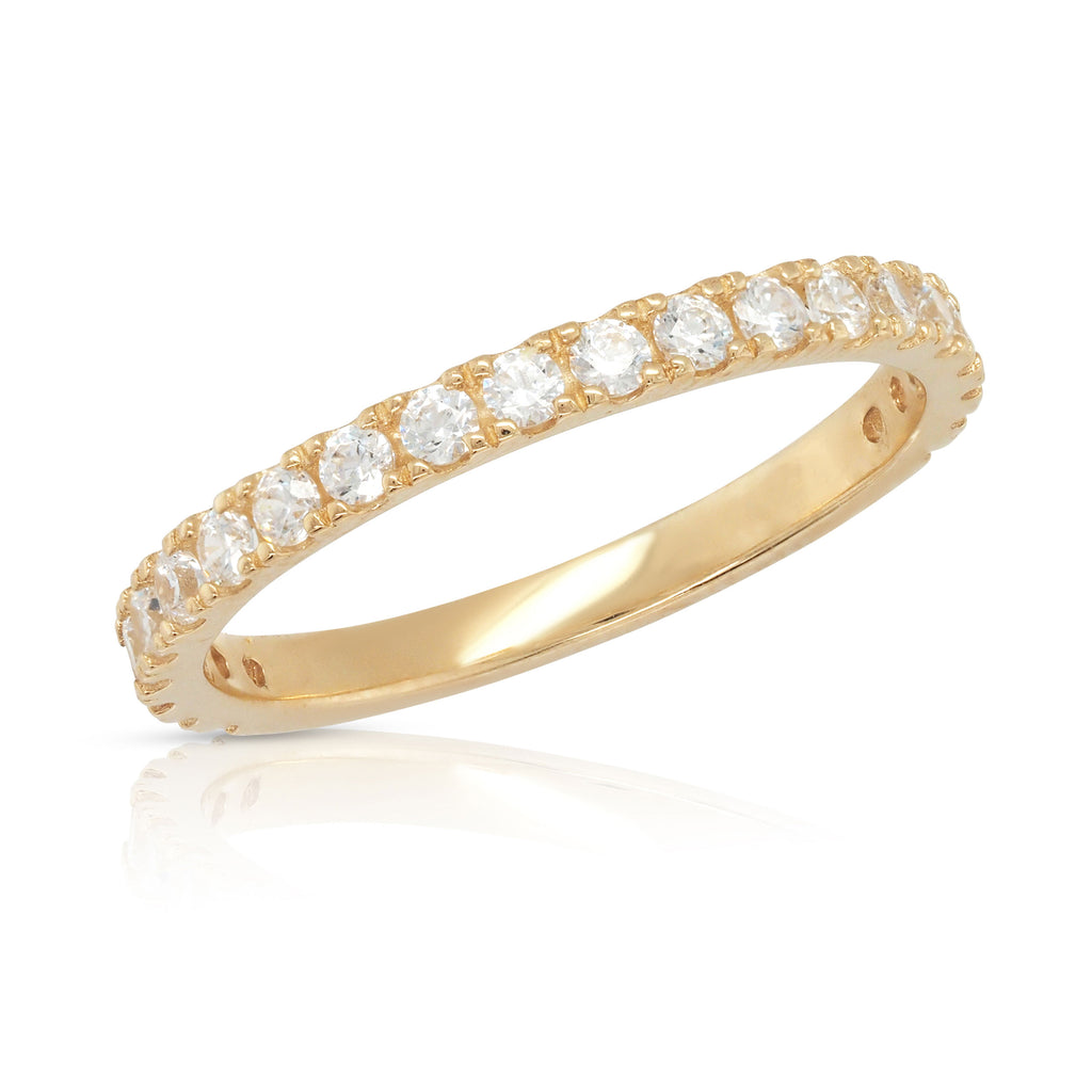 Evergem 9ct Yellow Gold Cubic Zirconia Band R10-0024-9Y