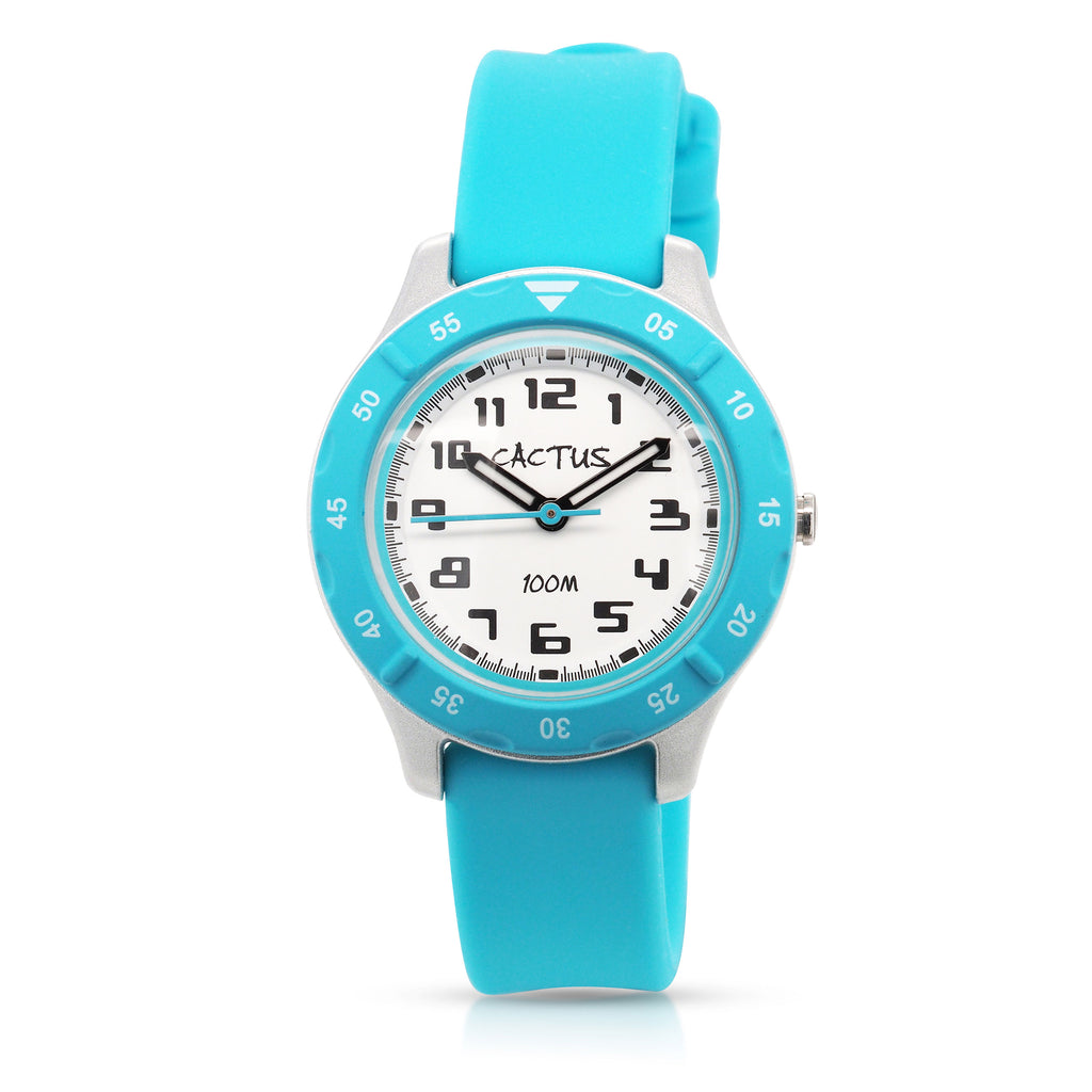 Cactus Urban Aqua Rubber Strap Children's Watch CAC146M04