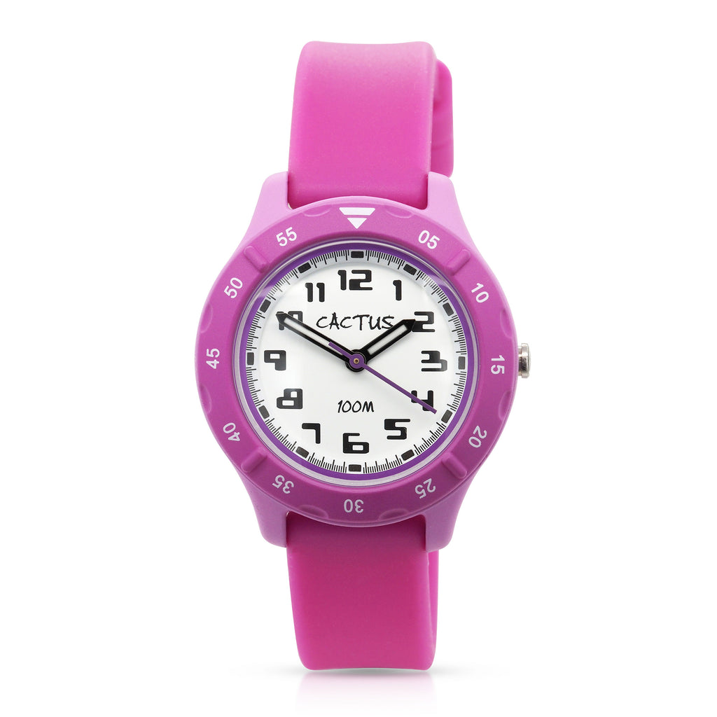 Cactus Urban Purple Rubber Strap Children's Watch CAC146M09