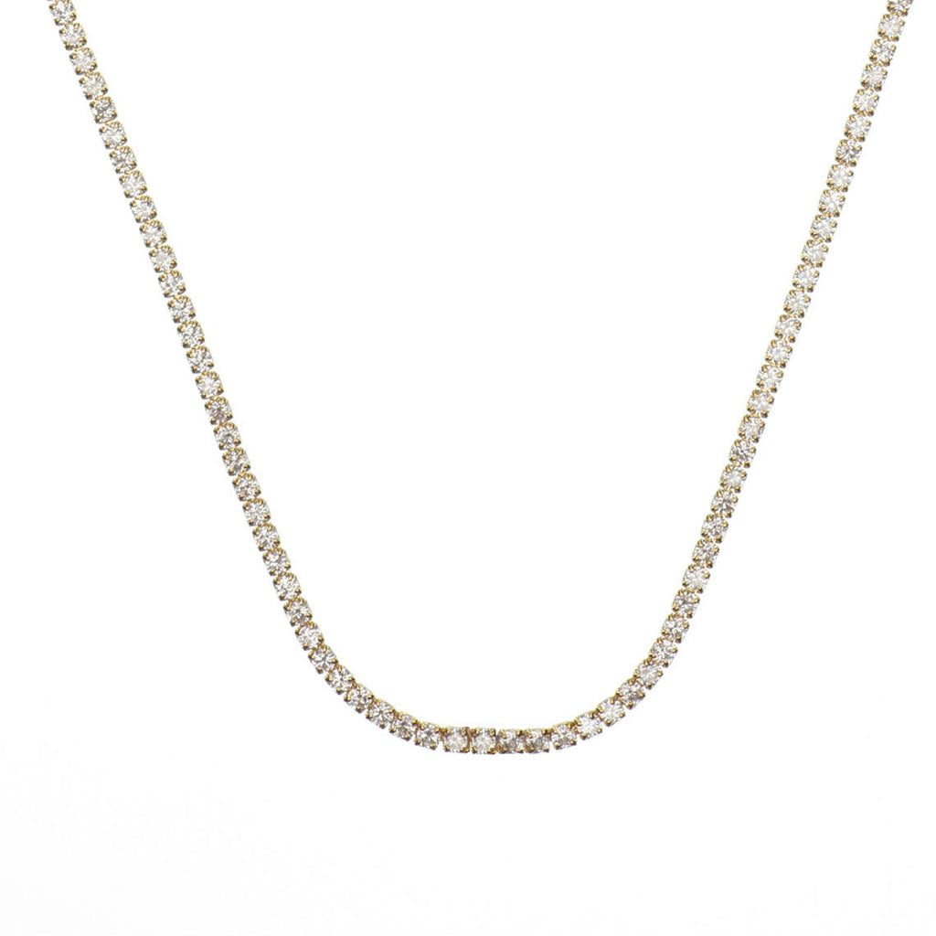 Georgini Sydney Soiree 2mm Cubic Zirconia Tennis Necklet IP1