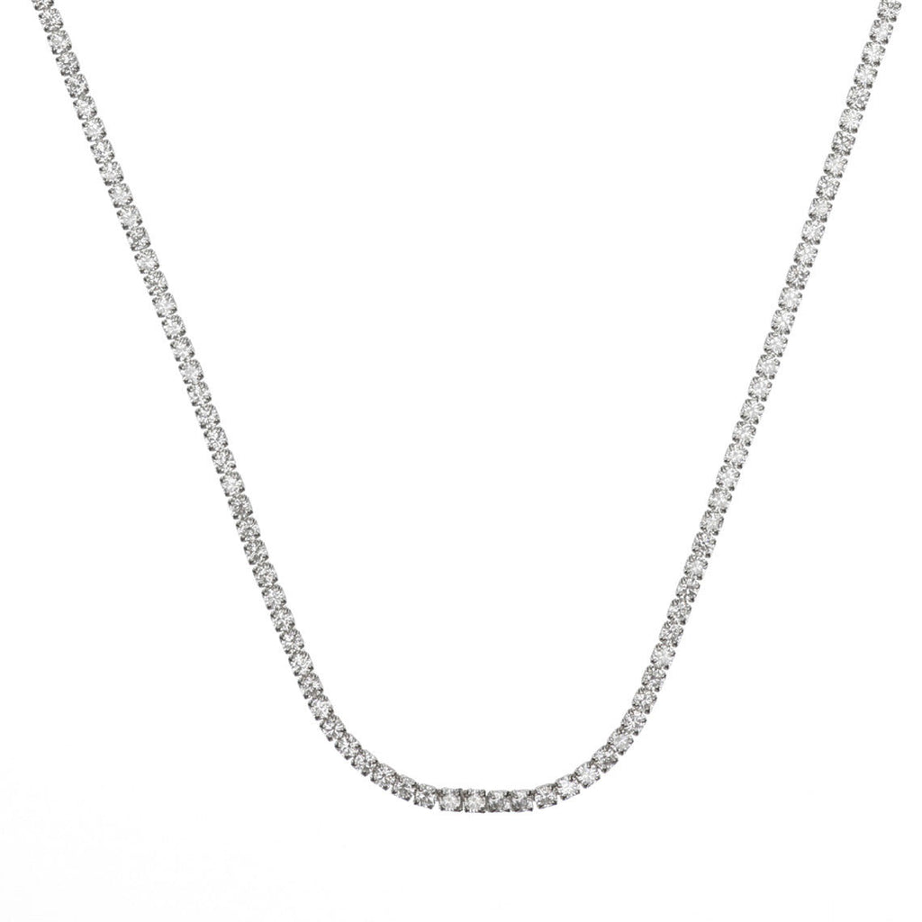 Georgini Sydney Soiree 2mm Cubic Zirconia Tennis Necklet IP1