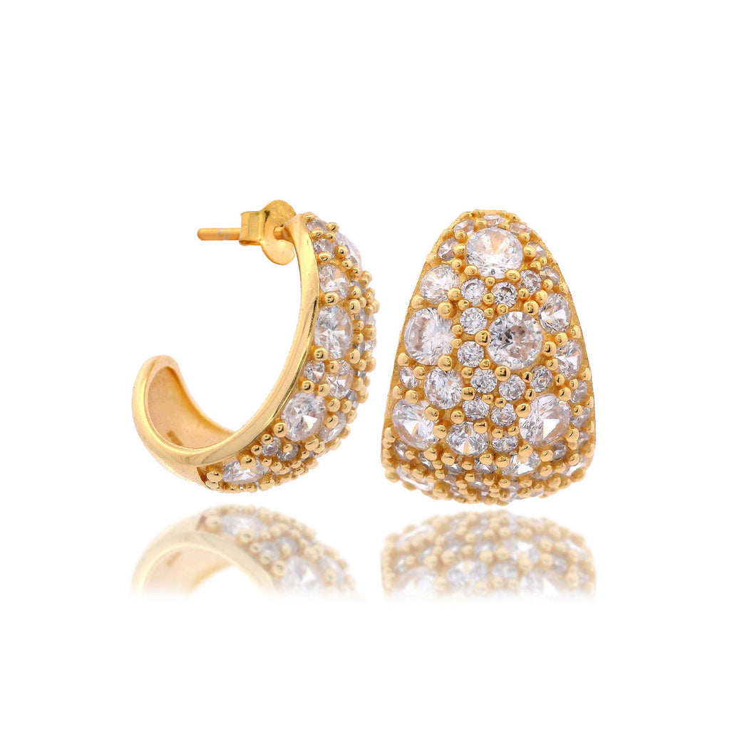 Georgini Sydney Soiree Rose Bay Gold Cubic Zirconia Studs IE