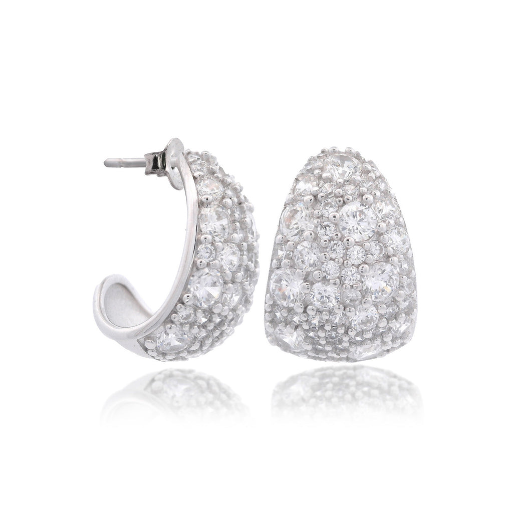 Georgini Sydney Soiree Rose Bay Silver Cubic Zirconia Studs