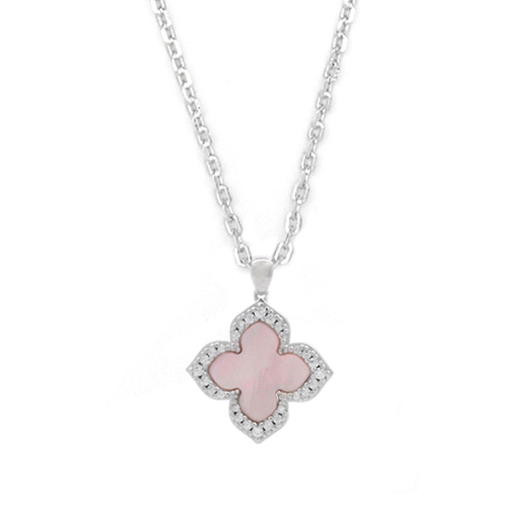 Georgini Sydney Soiree Fairwater Silver Clover MOP Pendant I