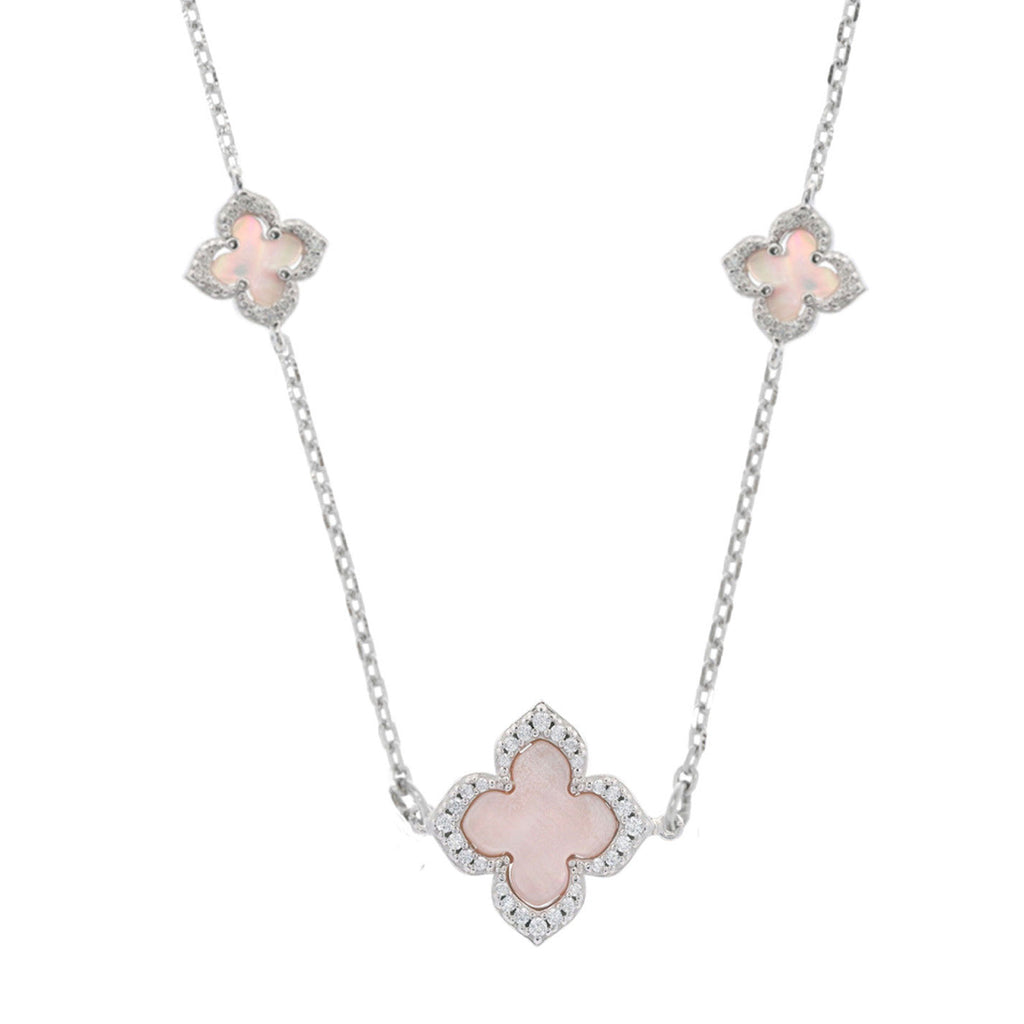 Georgini Sydney Soiree Fairwater Clover MOP Necklet IP1188W