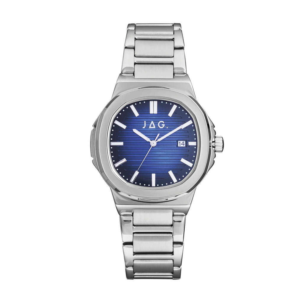 Jag Eaton Blue Dial Silver-Tone Watch J2845A