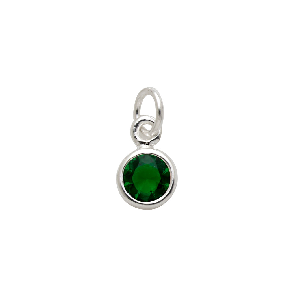 Sterling Silver Emerald-Colour Cubic Zirconia May Birthstone